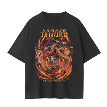 [TMN] KAMADŌ TANJIRO FIRE DANCE : Drop Shoulder Tee